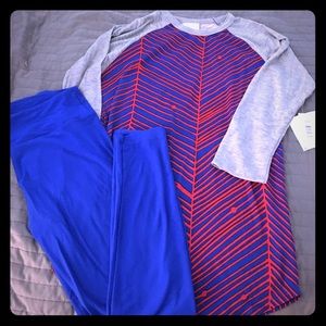 LuLaRoe leggings and Randy top.